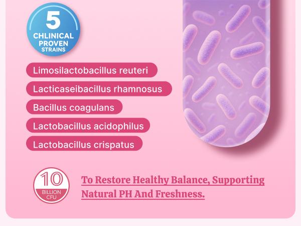 Gynable Female Probiotic for pH Balance& Odor Control & Itching&Viginal Flora & Feminine Health,Upgraded to 10 Billion CFU Probiotics,Free from gluten, soy, dairy, estrogen and egg  Probiotic Gut Health Supplement,TikTokShopBlackFriday