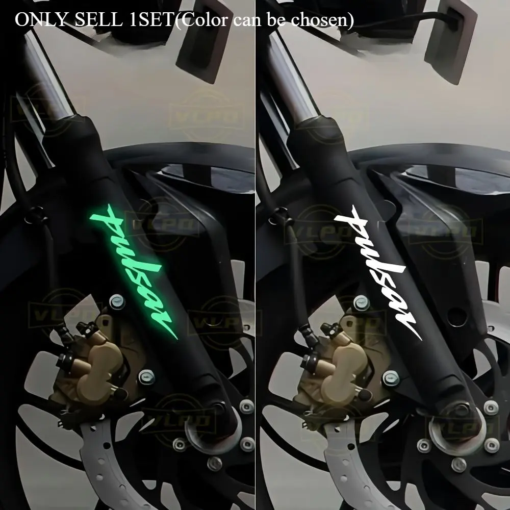 2PCS/SET Light Trendy Cool Practical Sticker | For Motorcycle Rearview Mirrors, Pulsar Stationery, Dual-Effect "Pulsar" Logo Decor, Load Items with Motorcycle Safety Atmosphere Easily, Practical Cool Feeling of Text in Daily Details, Motorcycle Stickers