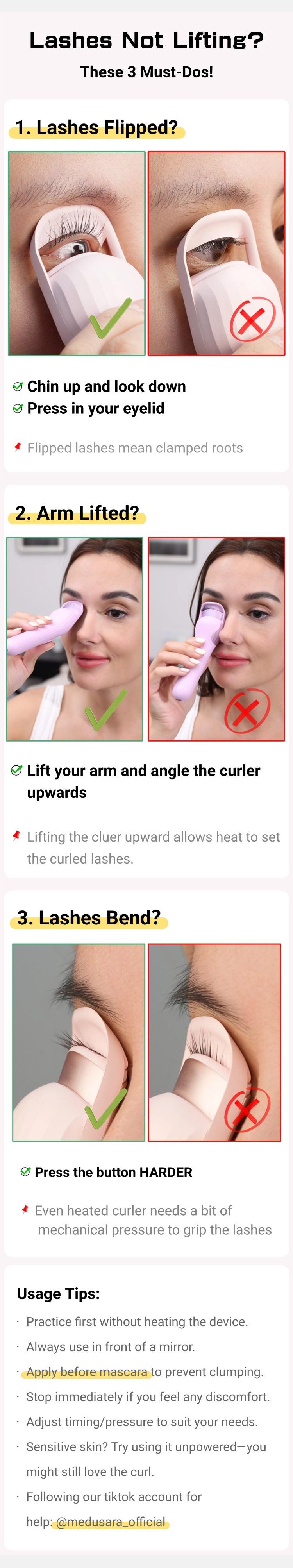 Medusara Electric Lash Styler-BU, Premium Heated Eyelash Sculpting Device, Rechargeable Heated Lash Curler, Medusara