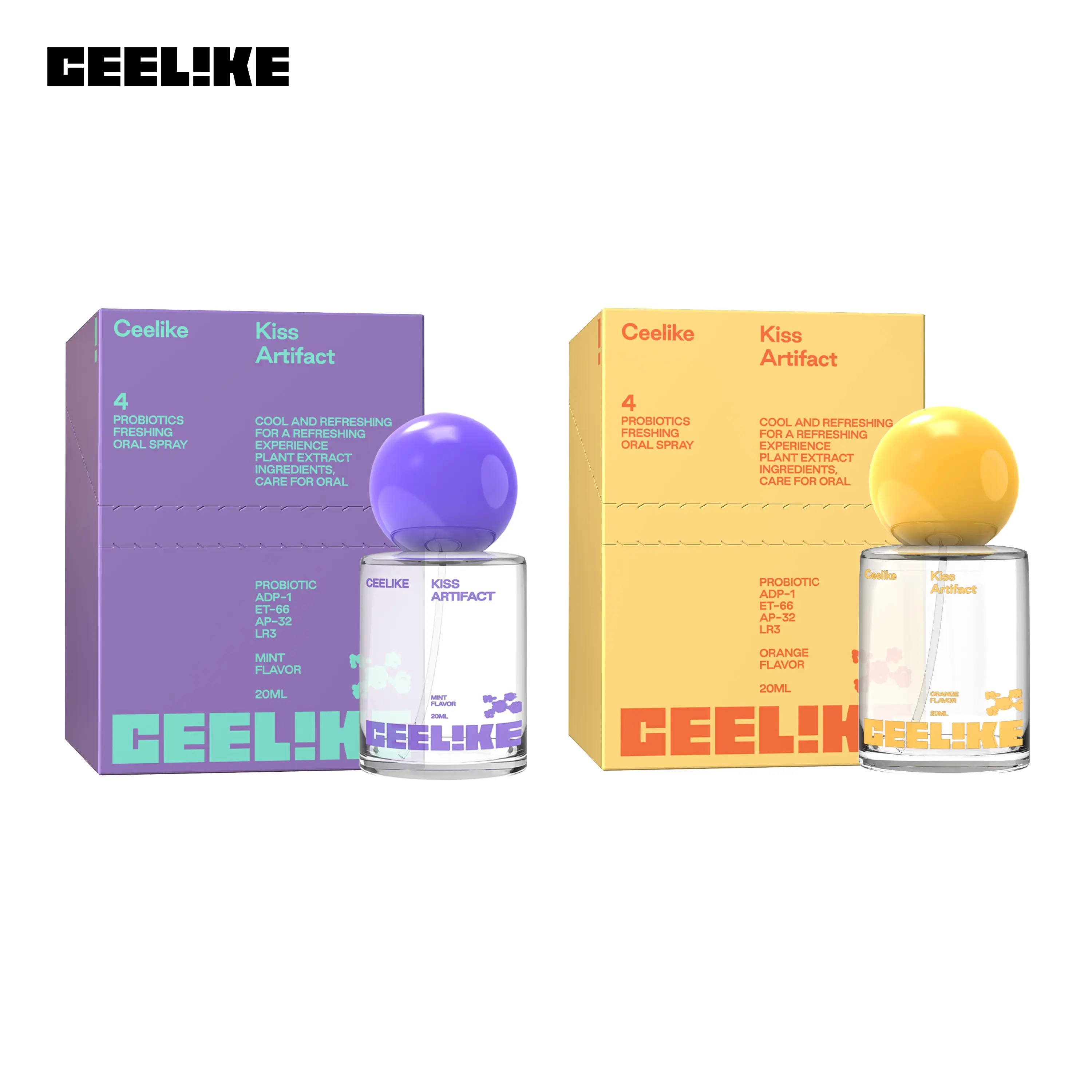 CEELIKE Oral Spray Twin Pack – Travel Size, Multi-Flavors, Instant Fresh Breath Anywhere