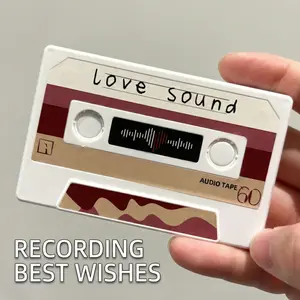 Recording Greeting Card Talking Tape Style Gift for Birthday Valentine’s Day Confession and Romantic Message