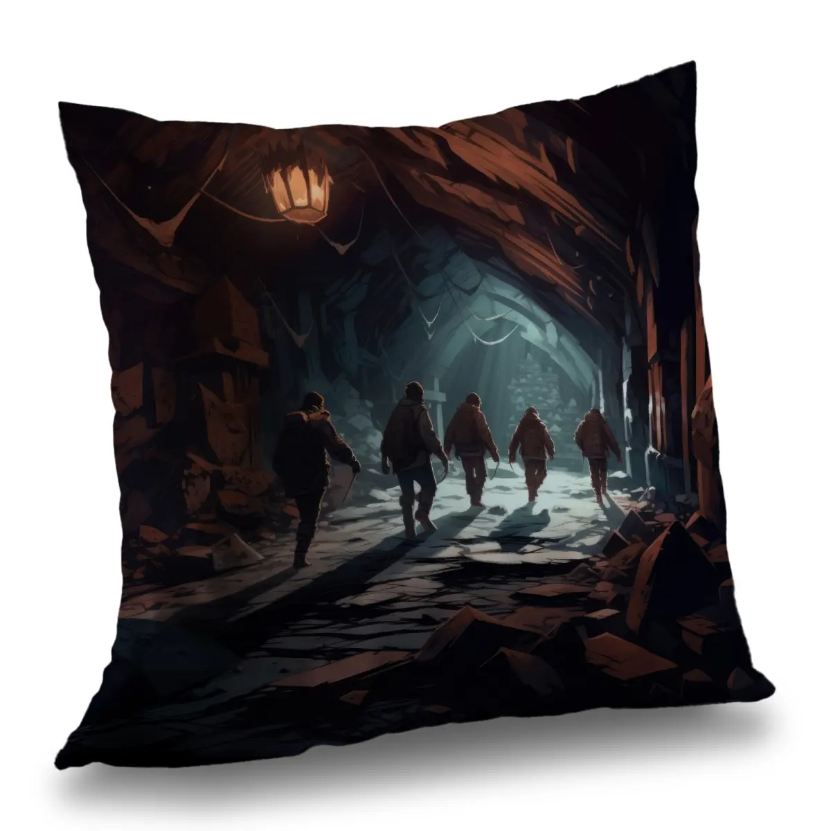 MWW C1PO2020NF7ETS 20 x 20 in. The Catacombs - Turquoise Outdoor Throw Pillow for Home Decor