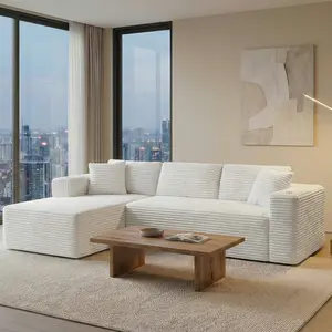 Walsunny 102‘’ Cloud Sectional Couch, Boneless Sofa for Living Room, Fluffy Comfy Couch with Deep Seat, Modular Sectional Sofa with L-Shaped Chaise, No Assembly Required, Dark Grey