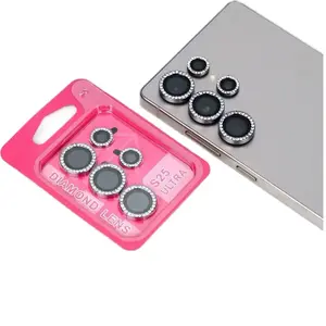 Ultimate Lens Protection for S25 Ultra Diamond Sparkle & Stealth Alloy Editions with Enhanced Durability and Style Bling Camera Lens Protector