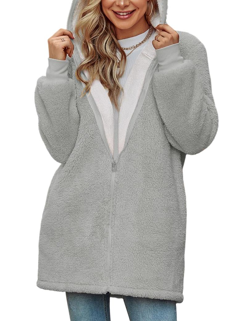 Women's Casual Full Zip Up Sherpa Lined Hoodie Sweatshirt Jacket Coat Womenswear Tops FallFreshness #outdoorfun Women's Casual Full Zip Up Sherpa Lined Hoodie Sweatshirt Jacket Coat Womenswear Tops FallFreshness #outdoorfun