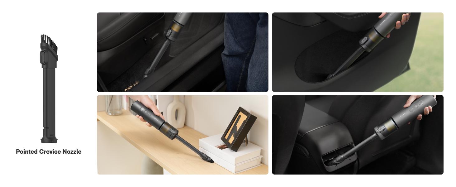 HOTO Cordless Handheld Car Vacuum Cleaner - 4-in-1 Portable Mini with 20000Pa Strong Suction & Electric Air Duster for Home, Office & Car Cleaning HOTO Cordless Handheld Car Vacuum Cleaner - 4-in-1 Portable Mini with 20000Pa Strong Suction & Electric Air Duster for Home, Office & Car Cleaning