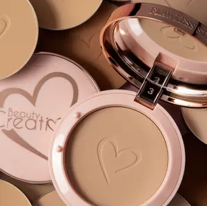 Beauty Creations Cosmetics Flawless Stay Powder Foundation - Radiant Matte Concealer with Long Lasting Coverage & Travel Friendly Compact 0.25 oz Makeup Pack Pack Titanium