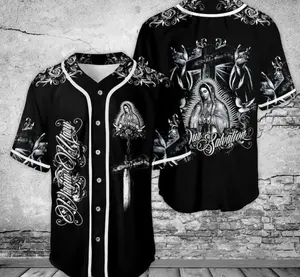 Guadalupe Baseball Jersey, Gift Guadalupe Mexcico Jersey for Men and Women, Baseball Jersey Style