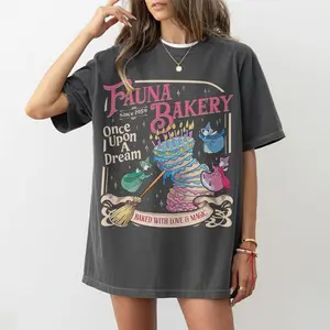 Comfort Colors Fauna Bakery Graphic Shirt, Fairytale Baking Magic Vintage Illustration Tee, Once Upon a Dream Aesthetic Shirt