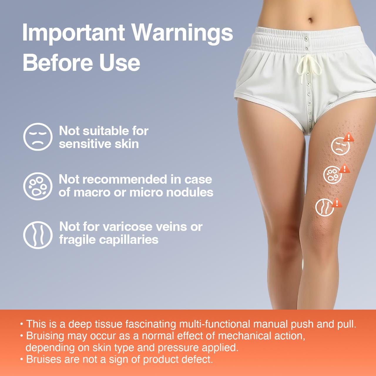 LEXI 3-in-1 Body Sculpting&Cellulite Massage Roller - Push-Pull Handles Combat Cellulite Bumps and Inflammation,Providing Deep Tissue Relief for Tight Muscles.Apply on Thighs,Calf,Waist to Smooth leg Skin,Define Contours,Enhance Recovery, relaxation