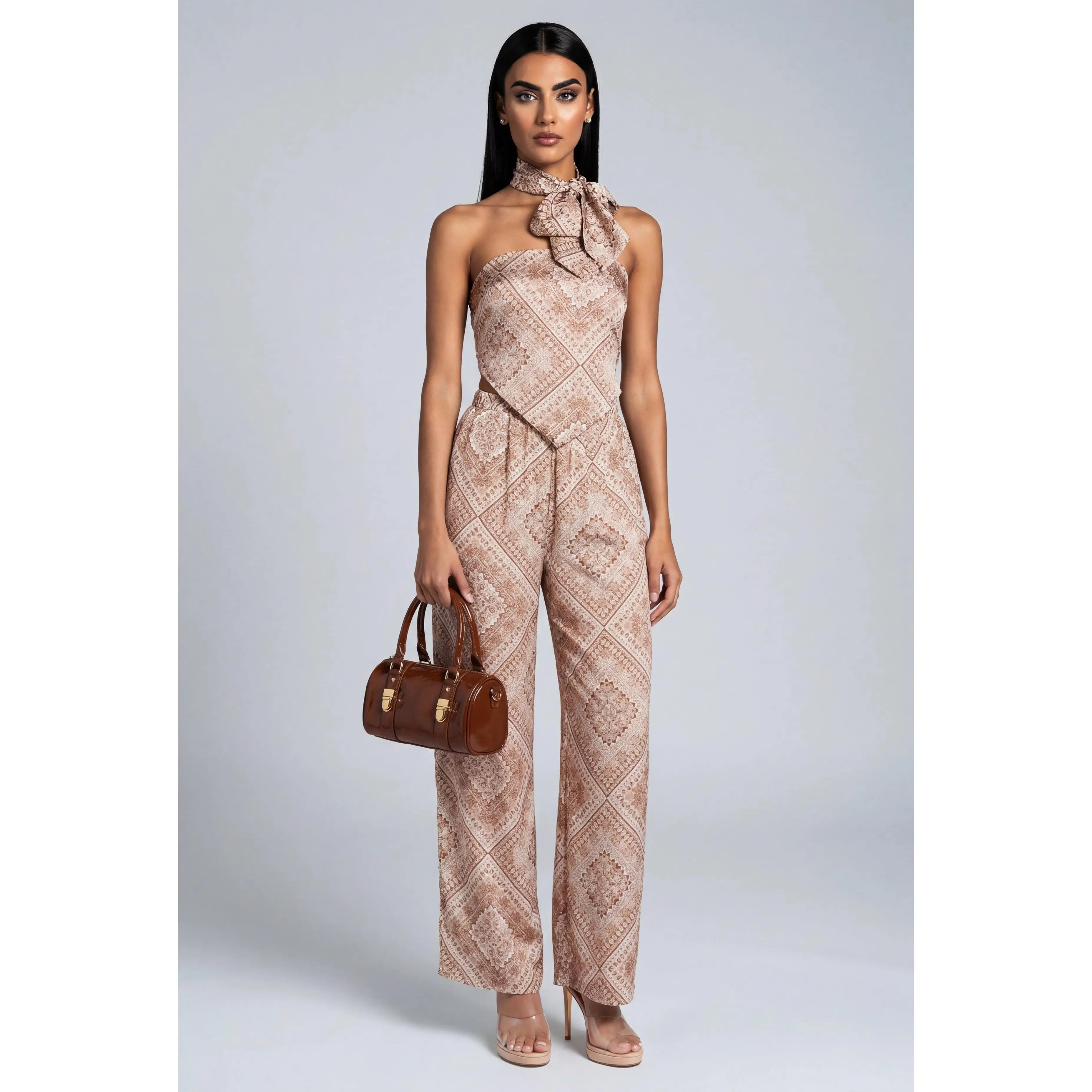 Skylar Bandana Print Palazzo Pants
