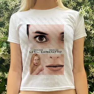 Baby Tees Y2k Top for Women Gothic Kpop Female Clothing Woman T-shirts 90s Clothes Vintage Women's Cropped 2000s Tops Baby Tees Y2k Kitty Kpop 90s Vintage Clothes for Women Star Girl Y2k Kitty Woman Clothing Harajuku Trashy Y2k 2000s Tops Graphic