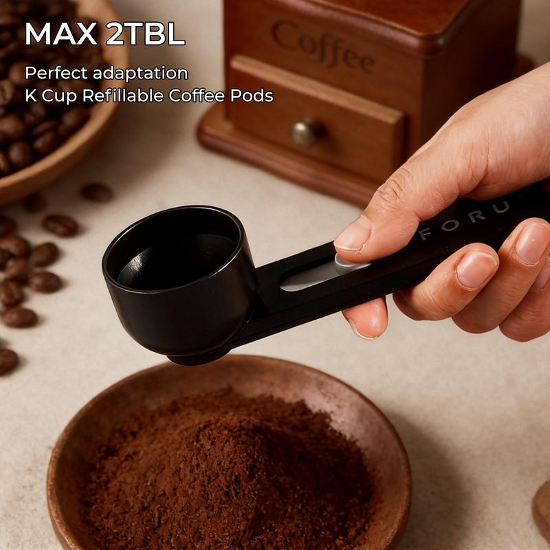 UFORU Multi-functional Measuring Spoon with Built-in Funnel | Suitable for narrow-necked bottles | Can be used for coffee, collagen, pre-workout supplements, baby formula, herbal tea, masala chai, etc. | Specifically designed for protein powder.