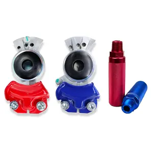 Aluminum Glad Hand Handles Grip - One Blue & One Red Set 12600 Gladhand Handles