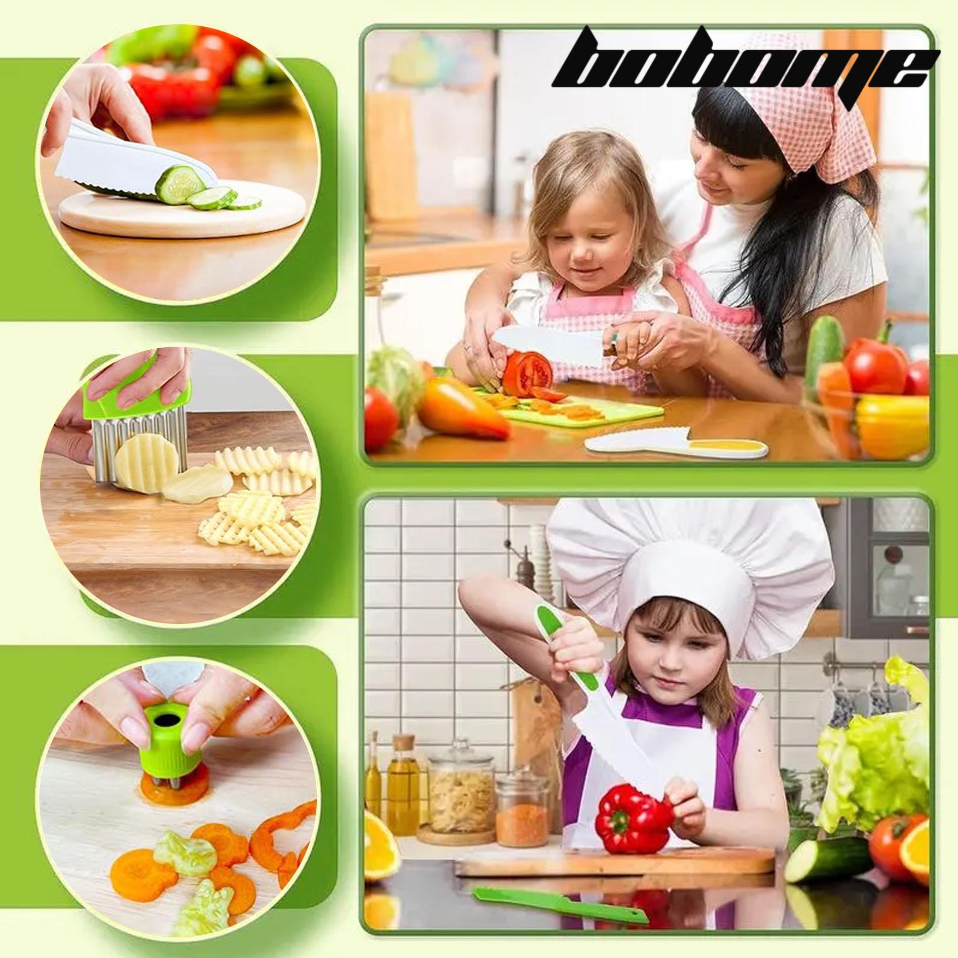 Kid 32 Pcs Safe Kitchen Knife Set - For Vegetables , Fruits, cheese and other foods Block Kitchen Knives Knife Block Kitchen Knives for Chrismas Gift Kid 32 Pcs Safe Kitchen Knife Set - For Vegetables , Fruits, cheese and other foods Block Kitchen Knives Knife Block Kitchen Knives for Chrismas Gift
