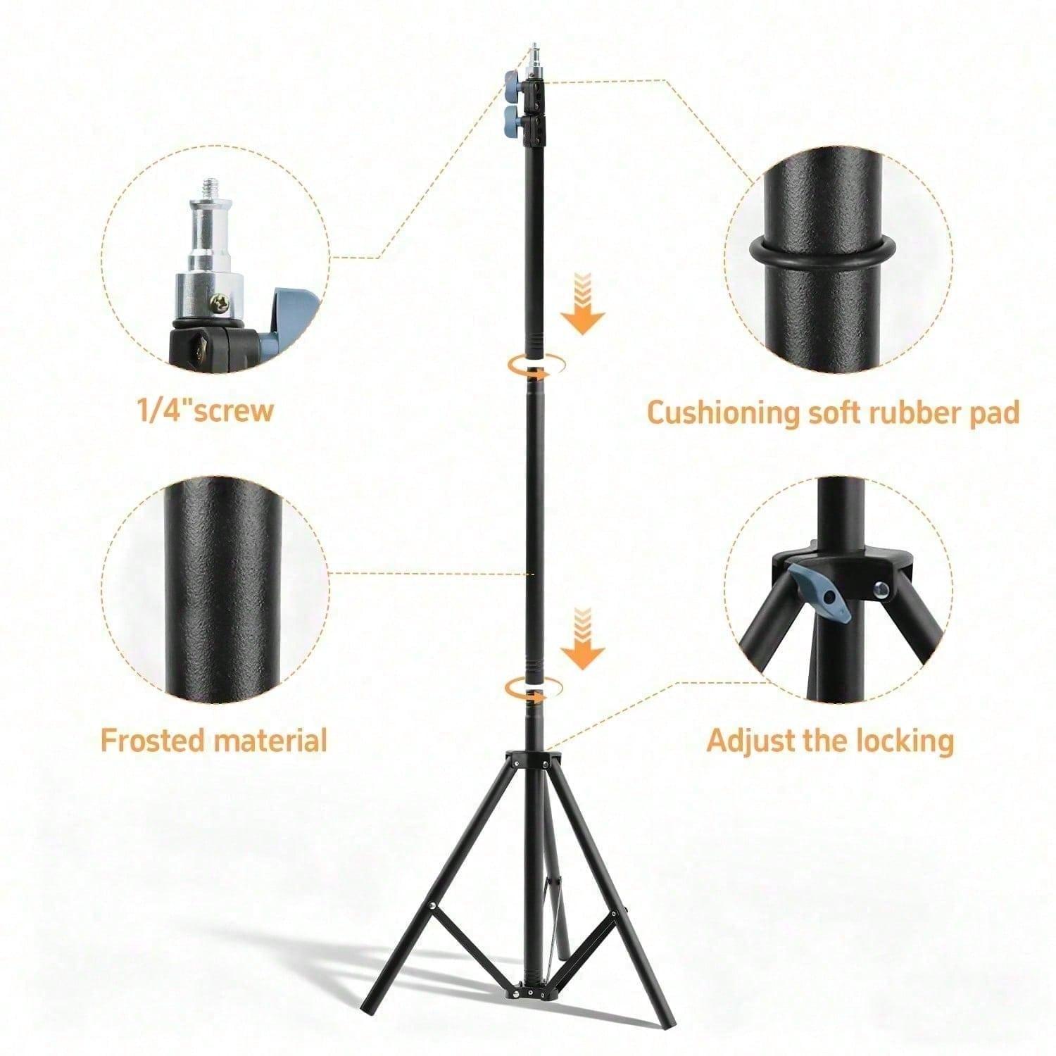 12" LED Ring Light with Tall 71" Telescopic Tripod, 3 Adjustable Color Temperatures & 10 Level Brightness Dimmable Selife Light for Professional Video Recording Content Creation Vlogging TikTok Live Game Streaming, YouTube#Easter Day