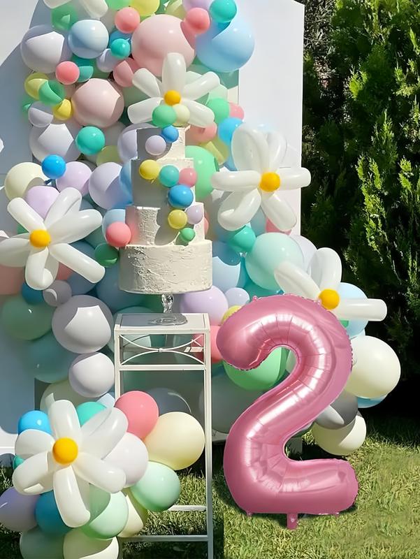 40" Pink Number Balloon, Large Helium Foil Mylar Digit Balloon for Birthday Parties, Sweet 16, 18th, 21st, 30th, 40th Celebrations & Event Decorations