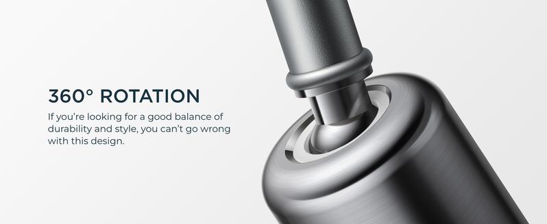 FORIOUS Kitchen Faucet with Pull Down Sprayer 2 Modes Single Handle High Arc Stainless Steel Kitchen Sink Faucet for Farmhouse RV Laundry Utility Room