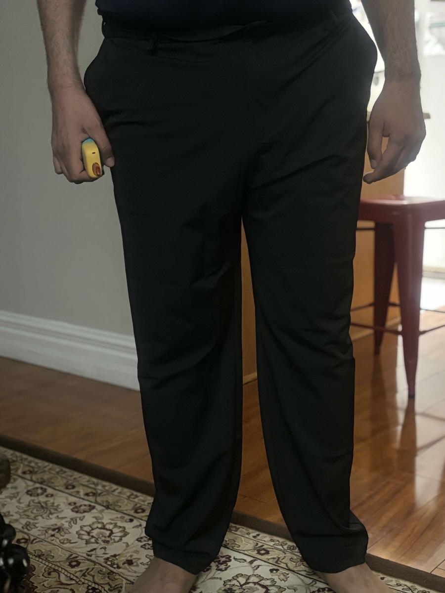 Item: A-Black Flex Waistband , 42W, 30L