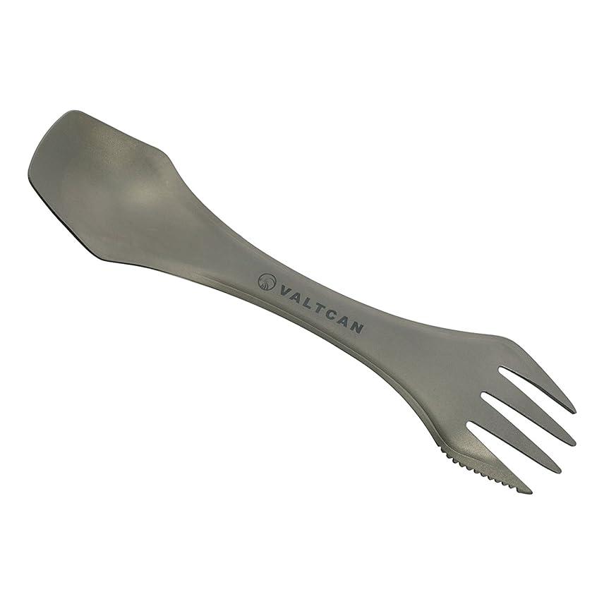 VALTCAN Titanium Spork 3-in-1 Fork Spoon Knife Essential Camping Flatware 24g