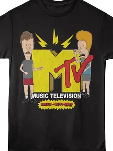 MTV Rocks Beavis And Butt-Head T-Shirt - Cartoon For the whole family and all ages.