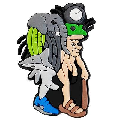 Italian Brainrot Croc Shoe Charms for Kids Boys Girls Women Men PVC Wristband Sandals Clog Accessories Party Favor with Dragon and Character Designs