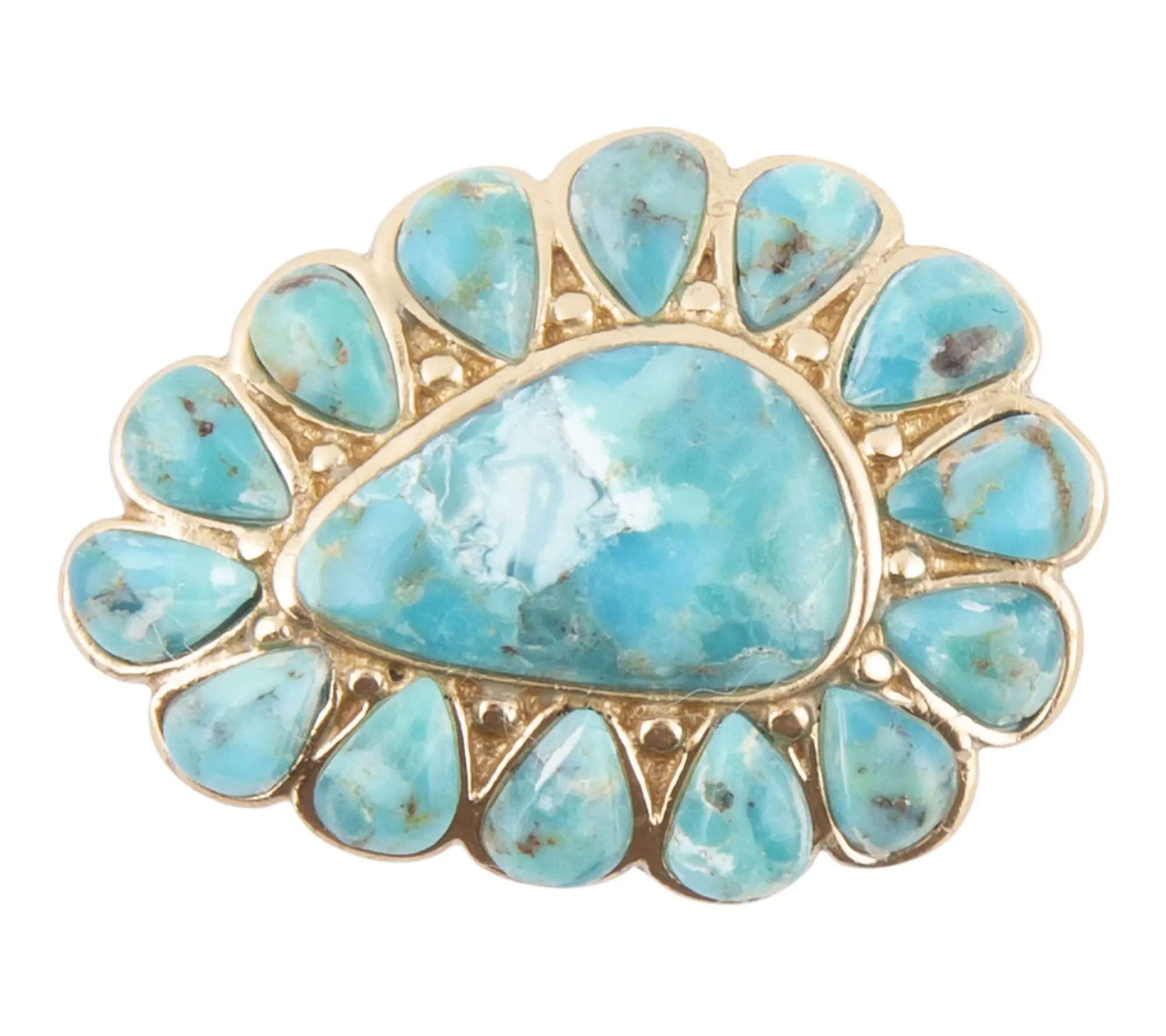 Barse Artisan Crafted Durango Turquoise Statement Ring Barse Artisan Crafted Durango Turquoise Statement Ring