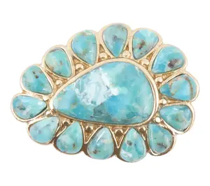 Barse Artisan Crafted Durango Turquoise Statement Ring