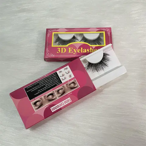 Rina Hair Natural Fluffy Eyelashes Makeup Cosmetic Eyelashes Extensions 1 Pair