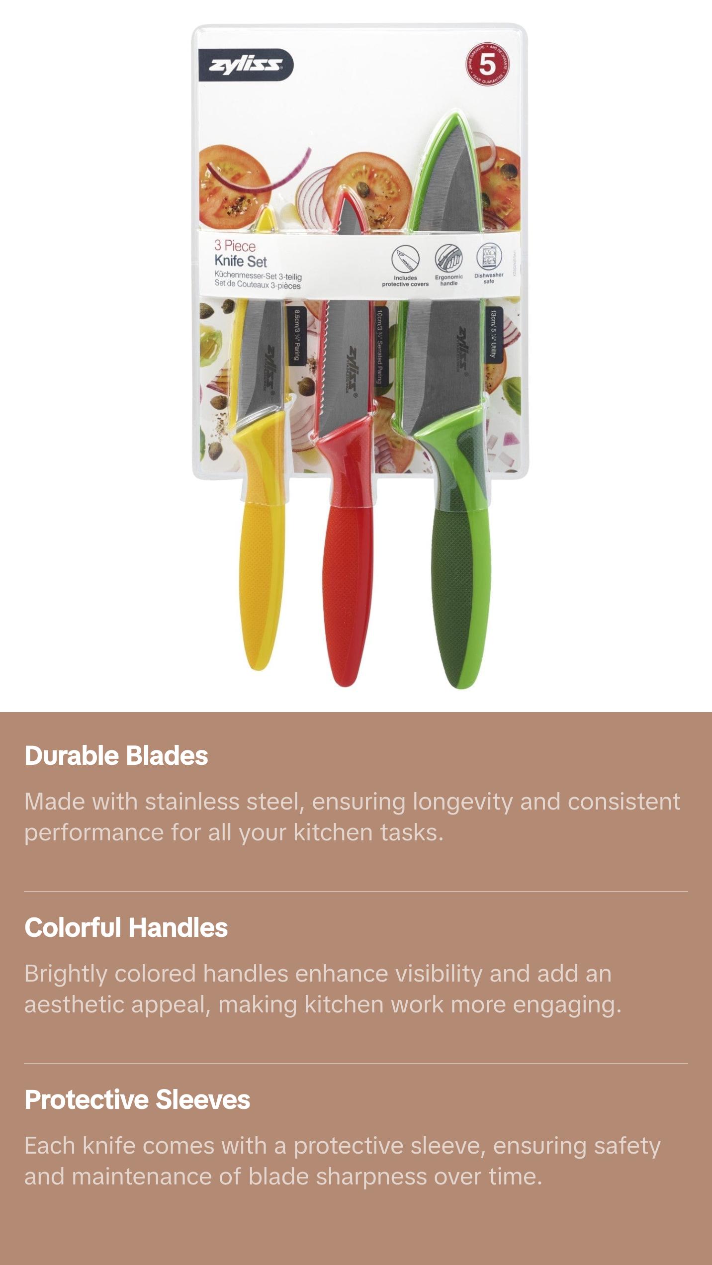 Zyliss 3 Piece knife set