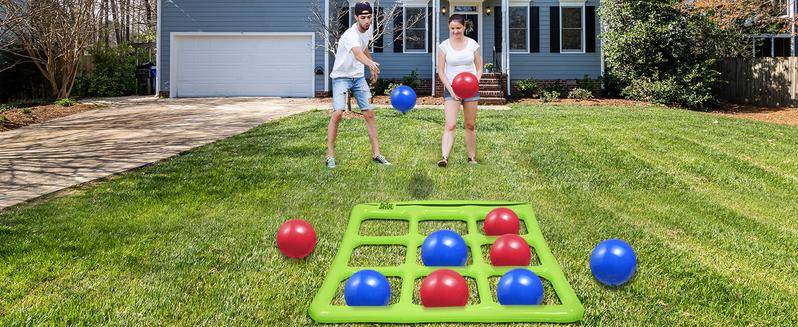 Pool Toys Games Set- Tic Tac Toe Inflatable Pool Toy with 10 Balls - Pool Games for Adults Teens Kids 2-10 Players - Pool Party Decorations Pool Toys Games Set- Tic Tac Toe Inflatable Pool Toy with 10 Balls - Pool Games for Adults Teens Kids 2-10 Players - Pool Party Decorations