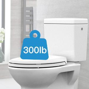 【GARVEE】Round Toilet Seat, Built-in potty training seat slow close, never loosen, fits adults and toddlers