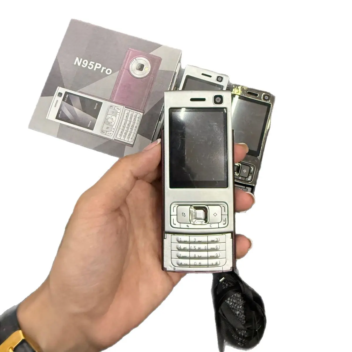 Retro Portable Basic Mobile Phone with Sliding Cover Keypad, Classic Slider Design, Compact Stylish Durable Build, Memory Card Support, Screen Display, Headphone Jack for Daily Communication & Simple Entertainment