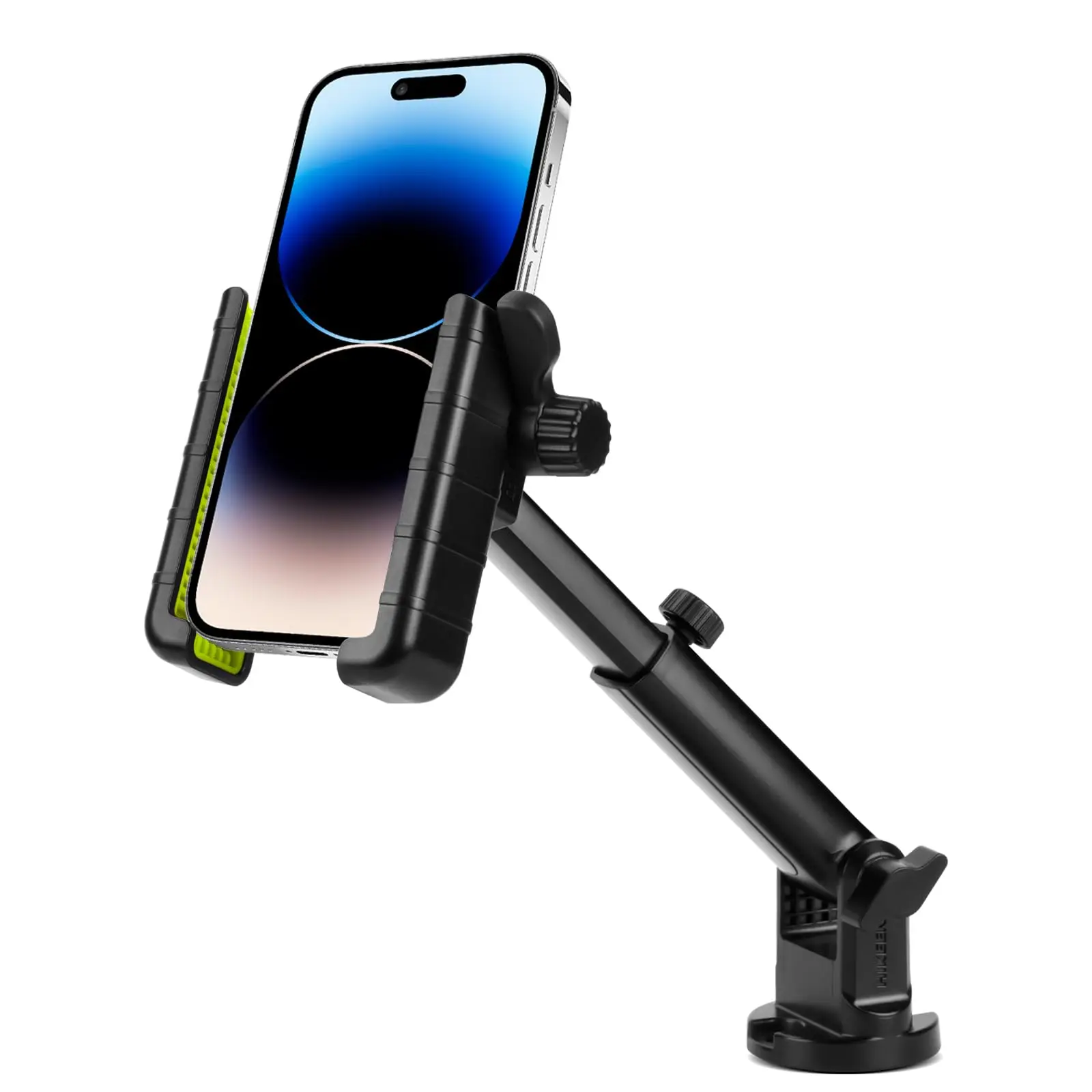 Hikeen Marine-Grade Cell Phone Holder for Kayak, 360° Anti-Slip Track Mount for Boating & Fishing, Vibration-Proof Stand for 4-7" Devices, Phone Accessories, Mobile, 360° Stand Phone Holders & Mounts