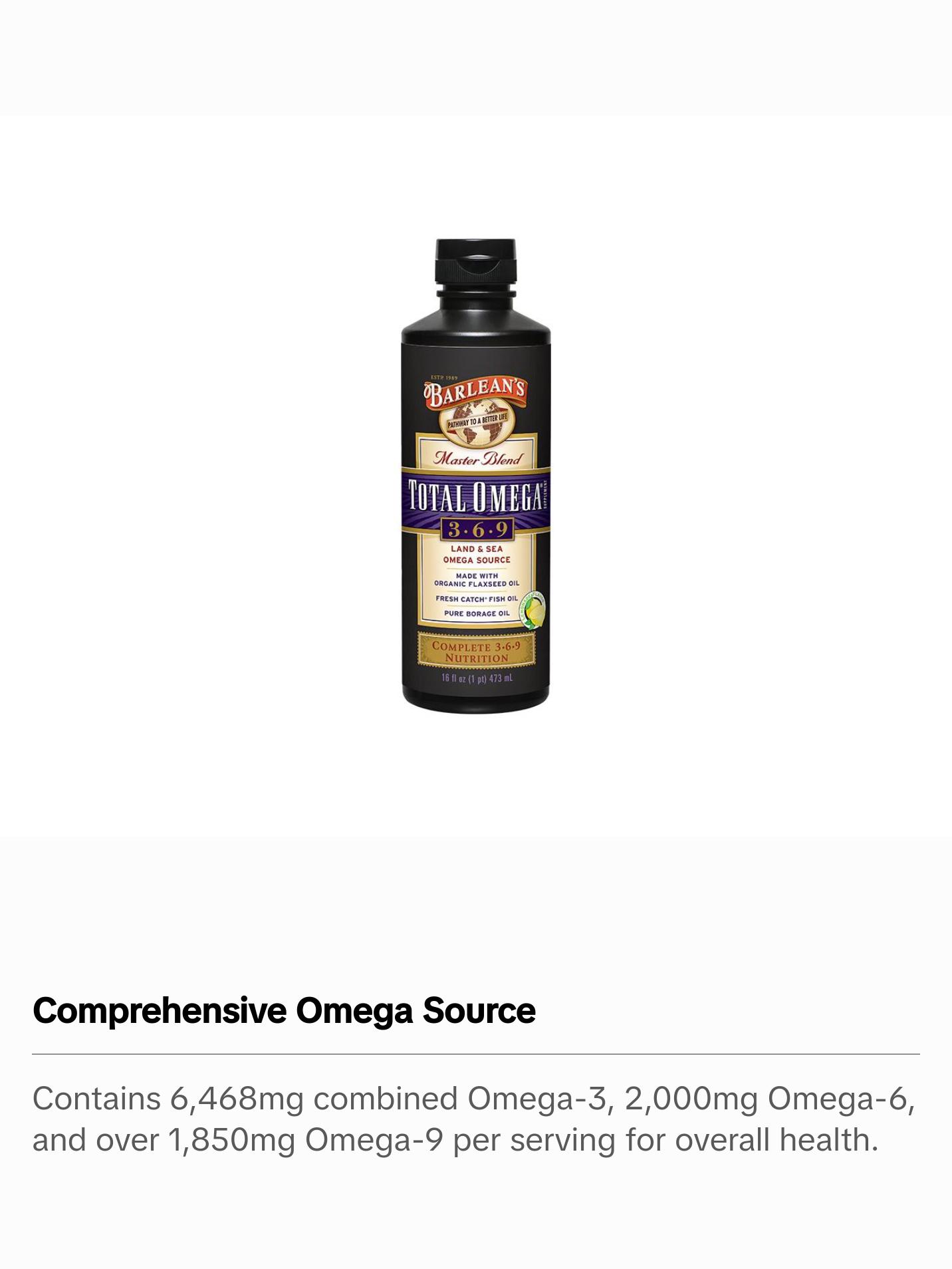 Total Omega® 3-6-9 Lemonade Flavor Supplement Fitness Healthcare Dietary Total Omega® 3-6-9 Lemonade Flavor Supplement Fitness Healthcare Dietary