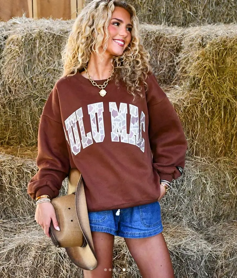 Lulu Mac Sweatshirt Brown Camoflauge
