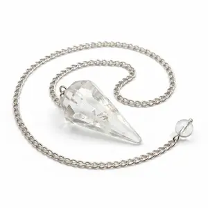 Clear Quartz Pendulum 6-Sided – Master Amplifier Dowsing