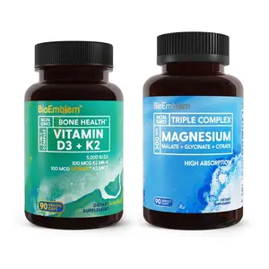 【BioEmblem】Triple Magnesium Complex, Support Muscles, Nerves, Energy & Fitness Healthcare
