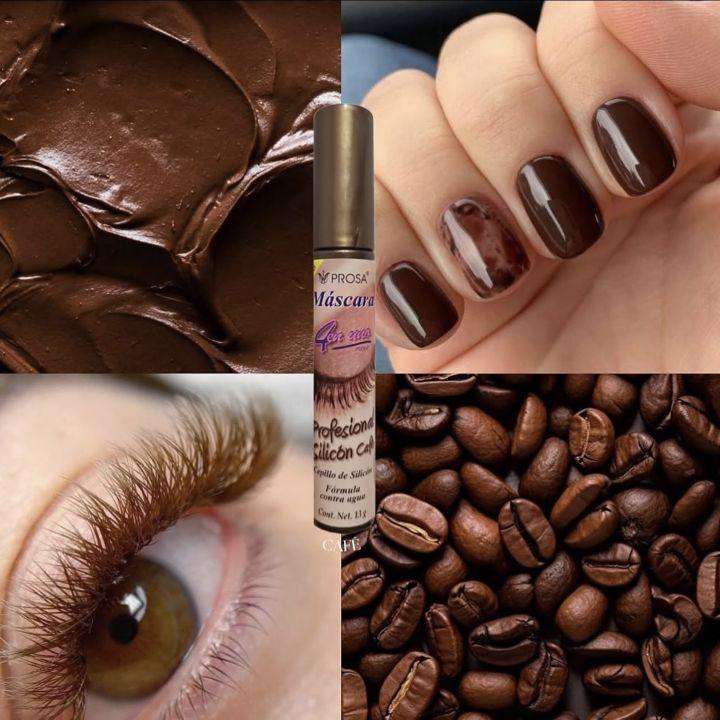 Prosa Mascara- Choice one of the 10 Rimel prosa- Maxi-Volumen Micro-Fibras-Professional Silicon, Silicone Café Waterproof 4-in-1 Oils Natural  Eyelash Weather Resistant Cosmetic Makeup Flawless