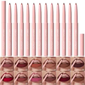 12Pcs Matte Lip Liner Set-Waterproof Lip Pencils-Cruelty-Free Vegan Professional Lip Makeup Kit-Smooth Application for Defining & Filling Lips-Perfect for Everyday Lip Makeup makeup brand waterproof pen Matte Tinted Lip Liner Set resistant jiya lip liner