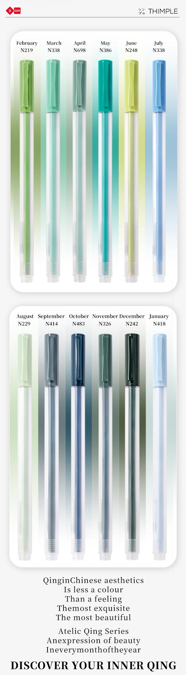 iiGEN & THIMPLE  The LAST Gel Pen You‘ll Ever Need!  For writing Bible journals,Journal,and plans - JAPAN INTERNATIONAL PIONEER DESIGN AWARD Gel Pens - 0.5mm Premium Gel Pen - No Skip， No Leak， Dries Fast!Used by nurses, colleagues, teachers.