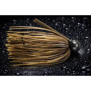 Hag's Tungsten Tsunami Football Jig - 1/4oz Green Pumpkin Brown