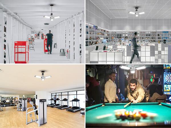 SANSI Garage Ceiling Light 30W LED Deformable 3300LM 5000K Daylight White with 3 Adjustable Panels, ETL Certified, Screw in E26 Bulb Socket SANSI Garage Ceiling Light 30W LED Deformable 3300LM 5000K Daylight White with 3 Adjustable Panels, ETL Certified, Screw in E26 Bulb Socket