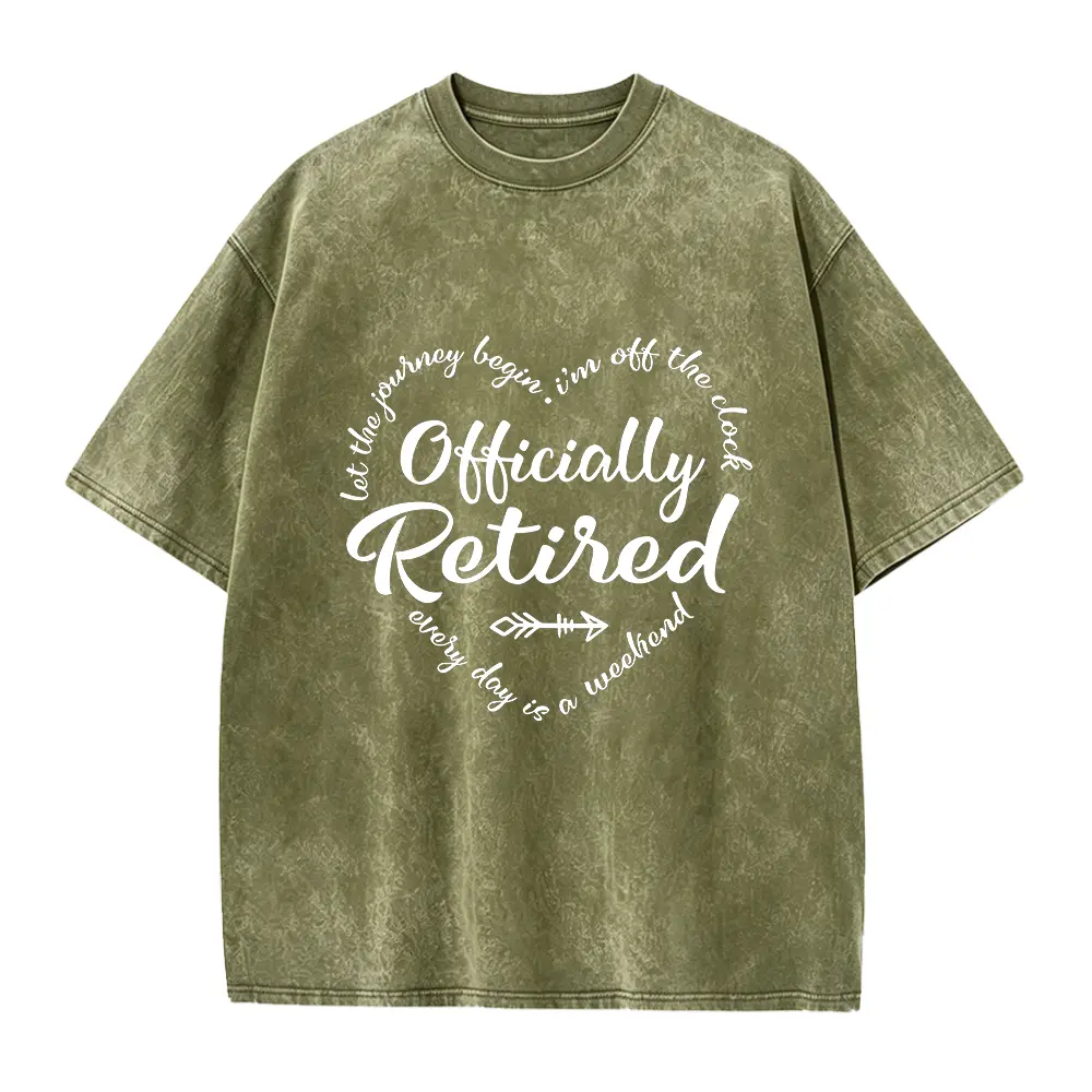 Retirement Shirt, Officially Retired Shirt, Womens Retirement, Teacher Retirement, Coworker Gift, Retirement Party Tee,Let The Journey Begin Casual Cotton