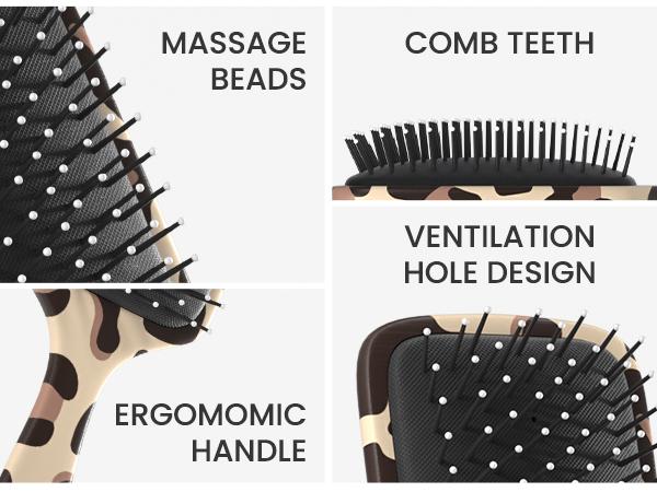 MEXS Double-sided Printed Air Cushion Comb for Women Gift,Detangling Paddle Brush for Smooth & Shiny Hair,Suitable For All Hair Types MEXS Double-sided Printed Air Cushion Comb for Women Gift,Detangling Paddle Brush for Smooth & Shiny Hair,Suitable For All Hair Types