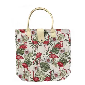 Flamingo Bird Folding Bag