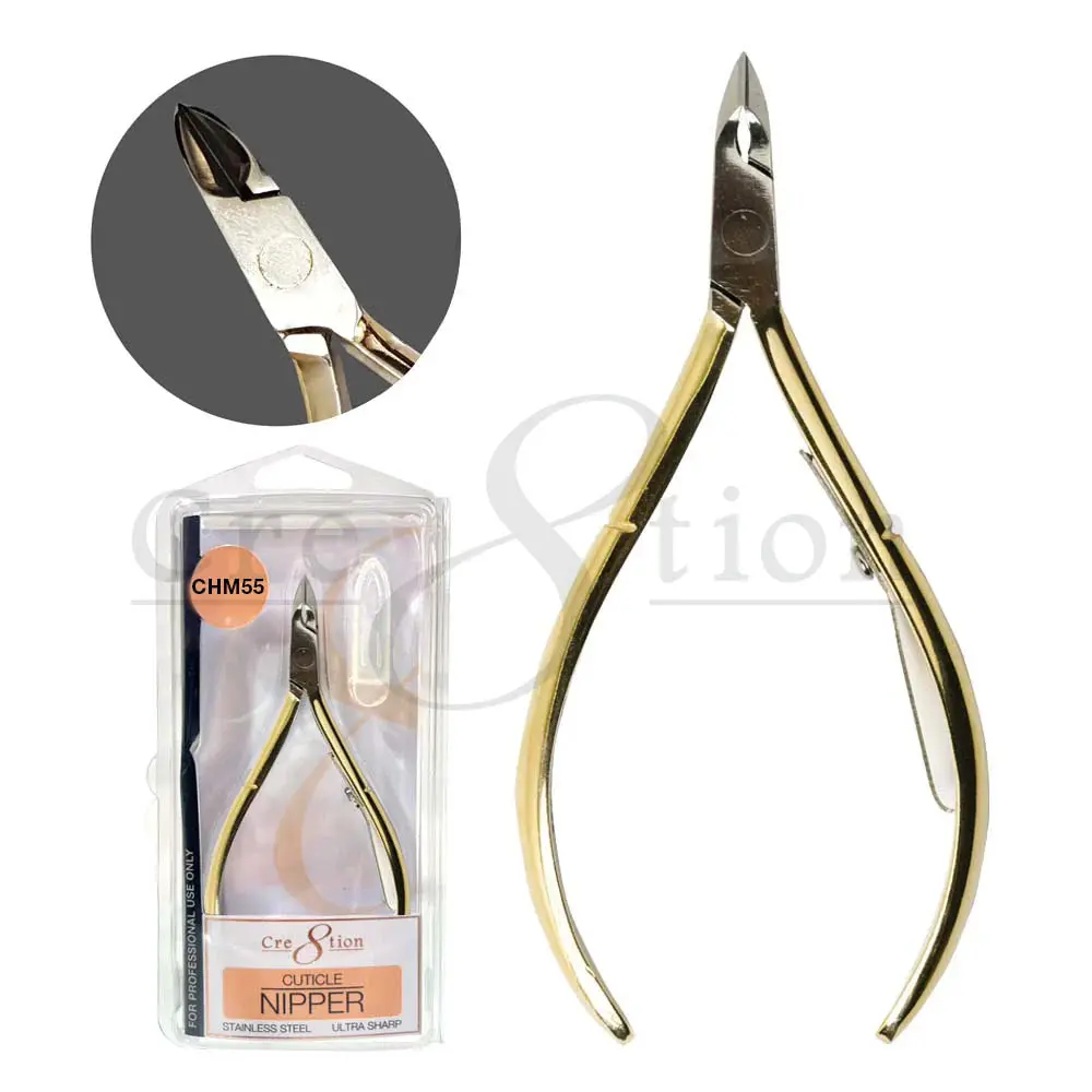 Cre8tion CHM55 Acrylic Nippers - Professional Stainless Steel Pliers, Unisex Nail Care Accessory for Nail Art, Manicure Precision Cutting
