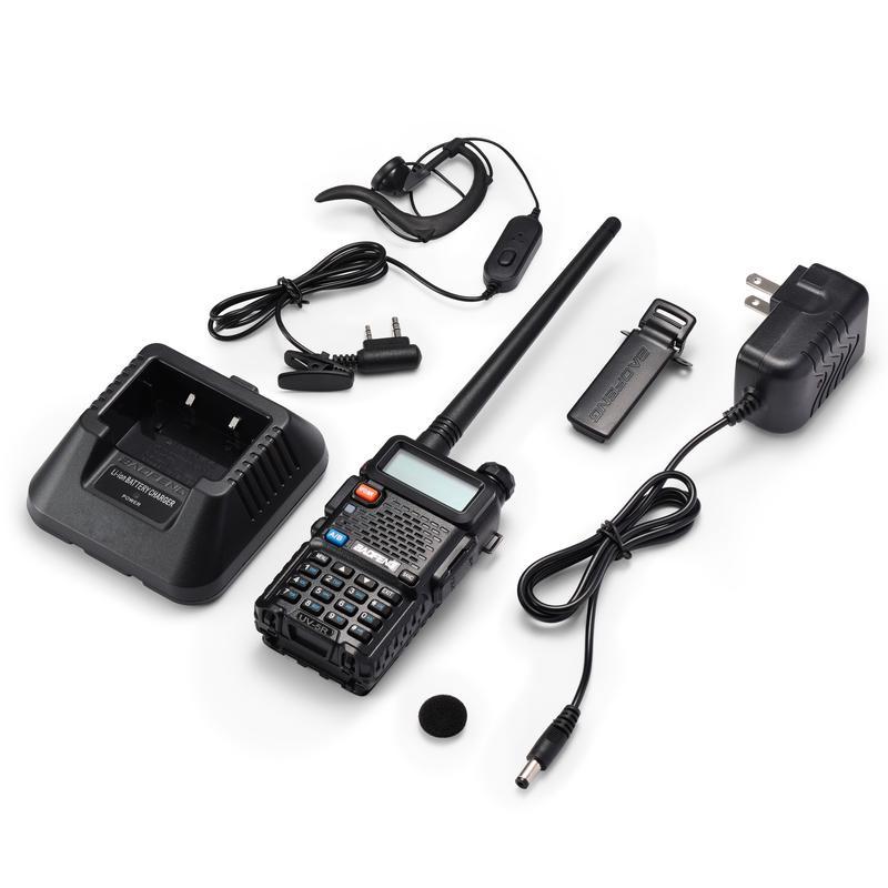 Baofeng 2 Pcs Full Kit UV-5R Dual Band Two Way Radio Transceiver, USB Charging Long Range Supports CHIRP Portable Handheld Walkie Talkie, Wireless Electronic Gadgets, Digital Intercom, Compact, Device, Remote, Durable Handheld Ham Radio Transceiver