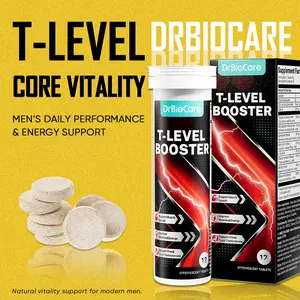 T-LEVEL 7-in-1 Men’s Herbal Complex | Daily Energy Support Effervescent Formula | Tongkat Ali · Maca · Ashwagandha