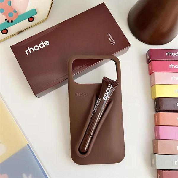 Rhode Lip Case for iPhone 17 Pro Max, Air 16, 15, 14, 13, 12, 11 Pro Max & Plus with Hydrating Peptide Lip Treatment & Bumper Protection